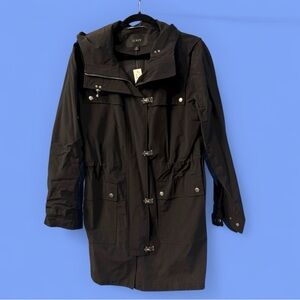 NWT J. Crew Black Lightweight Utility Jacket for Women - Size Small (Tall)